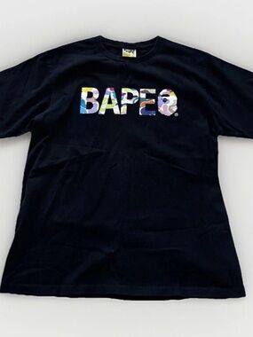 BAPE Bathing Ape camo tee L